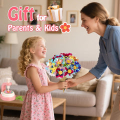 VROGTIK wrapping paper rolls add finishing touch to gift bouquets.