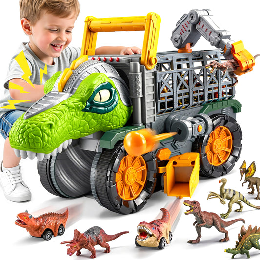 Vroomix dinosaur truck large promotes imaginative play with a kid-sized, spacious design.