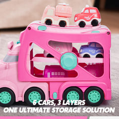 Vroomix no-divider interior simplifies cleanup after playtime