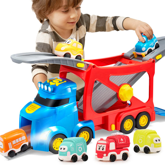 Vroomix extra-large truck toy with extended head for interactive, imaginative play.