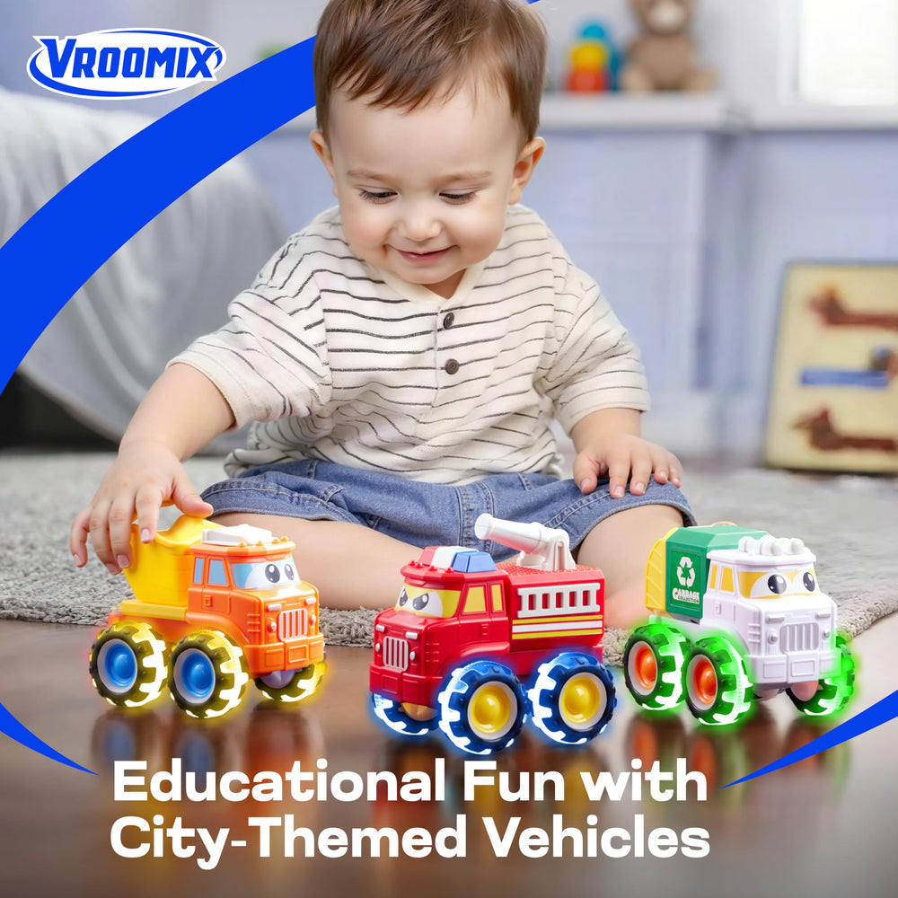 Vroomix Jova GlowRover Construction Truck shows authentic details and bright colors