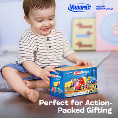 Vroomix Jova GlowRover 3-pack in action emphasizes a gift ready set.