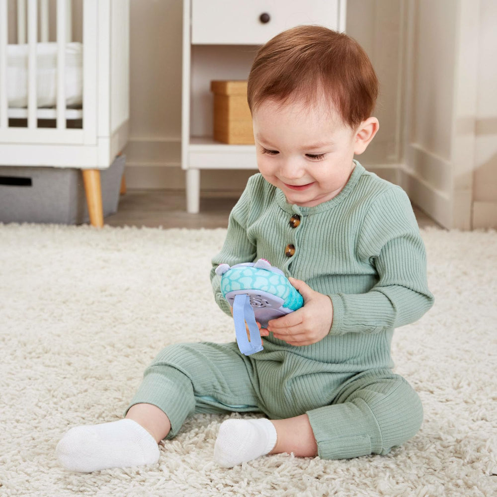 VTech Hello Hippo Soft Phone heartbeat button for calming sensory input
