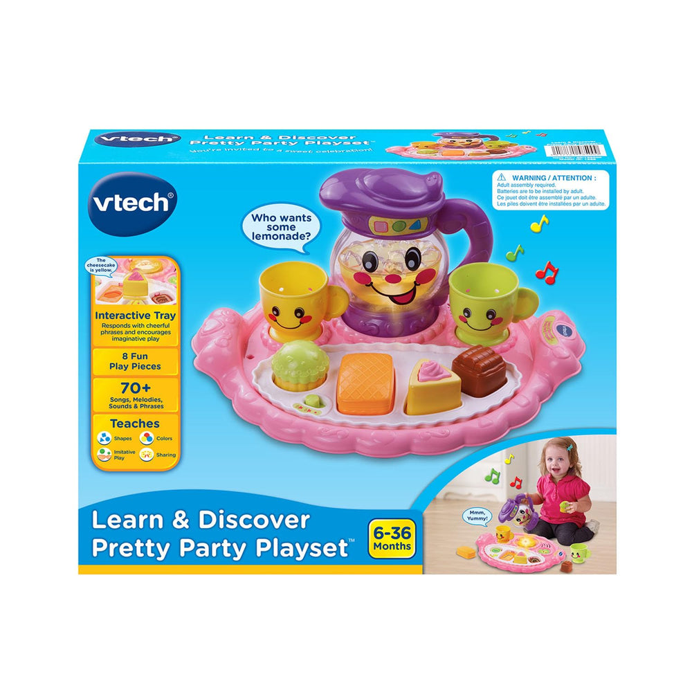 Interactive tray lights up when pieces are placed on it for play.