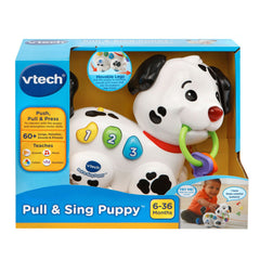 VTech Pull and Sing Puppy lights and rolling action encourage exploration