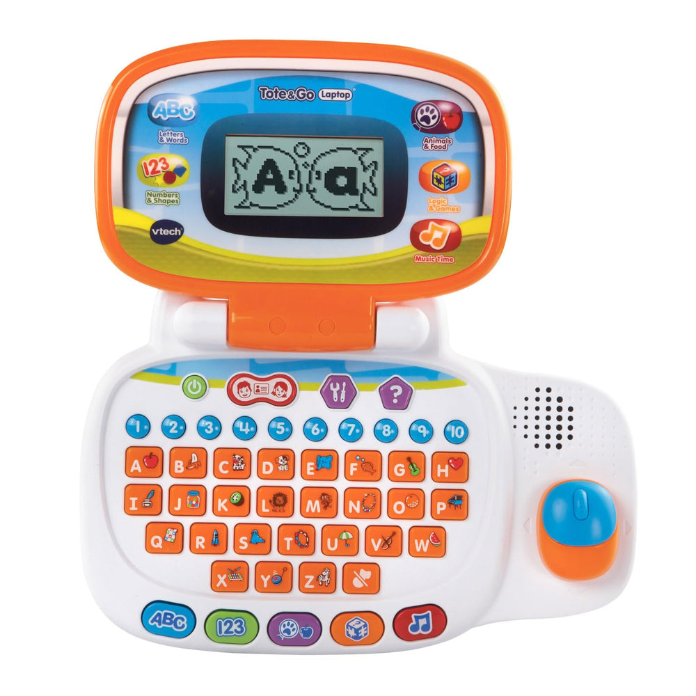 VTech Tote and Go Laptop orange front view for on the go learning