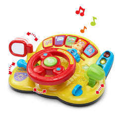 VTech Turn and Learn Driver's colorful button panel encourages exploration of animals, vehicles, and sounds.