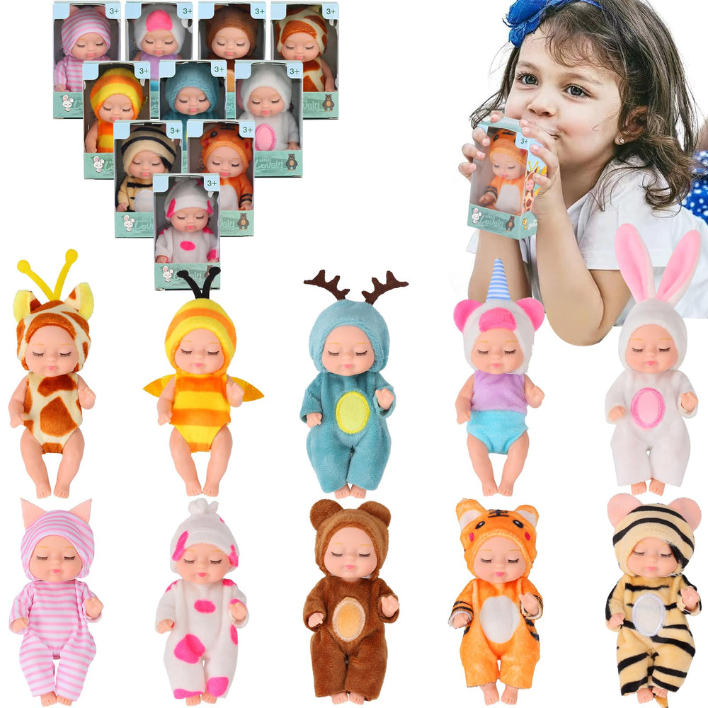 Vueos 4-inch rabbit outfit mini doll sparks storytelling and classroom fun.