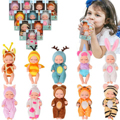 Vueos 4-inch rabbit outfit mini doll sparks storytelling and classroom fun.