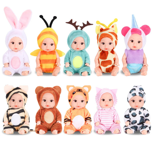 Vueos mini baby doll with bee outfit for imaginative play and sharing