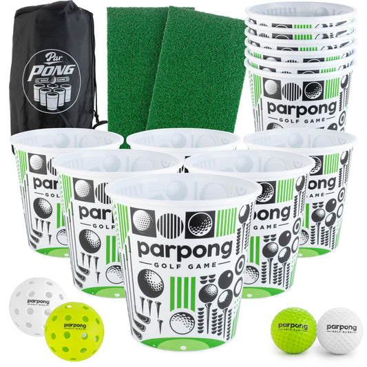 VULCANO SPORTS Par Pong 12-bucket setup for backyard play