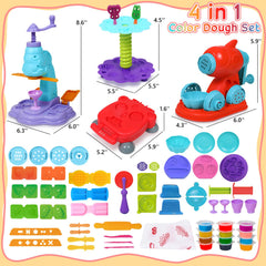 Fold-over molds simplify shaping and cleanup during play.