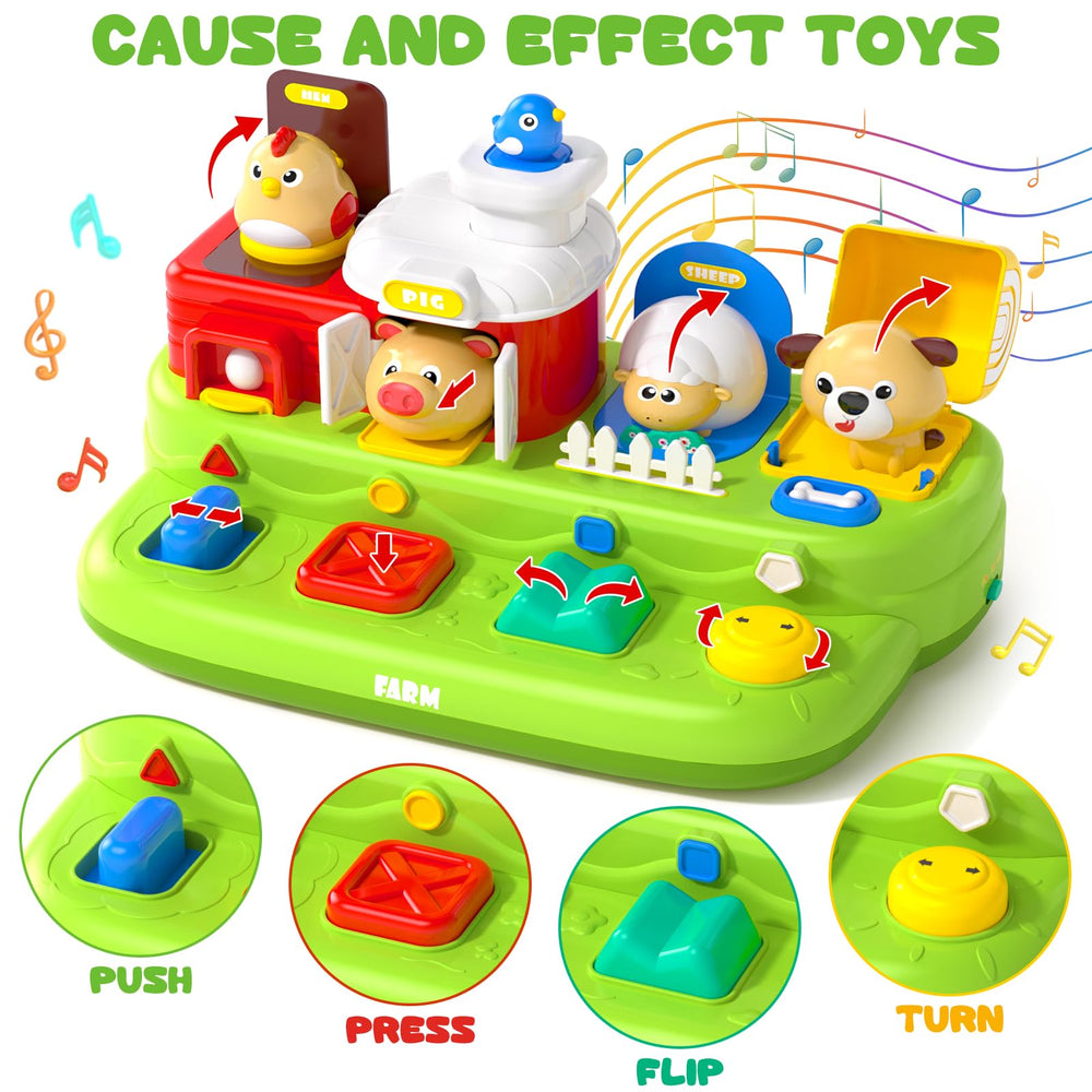 Vunrahsg hen pop-up animal aids fine motor practice