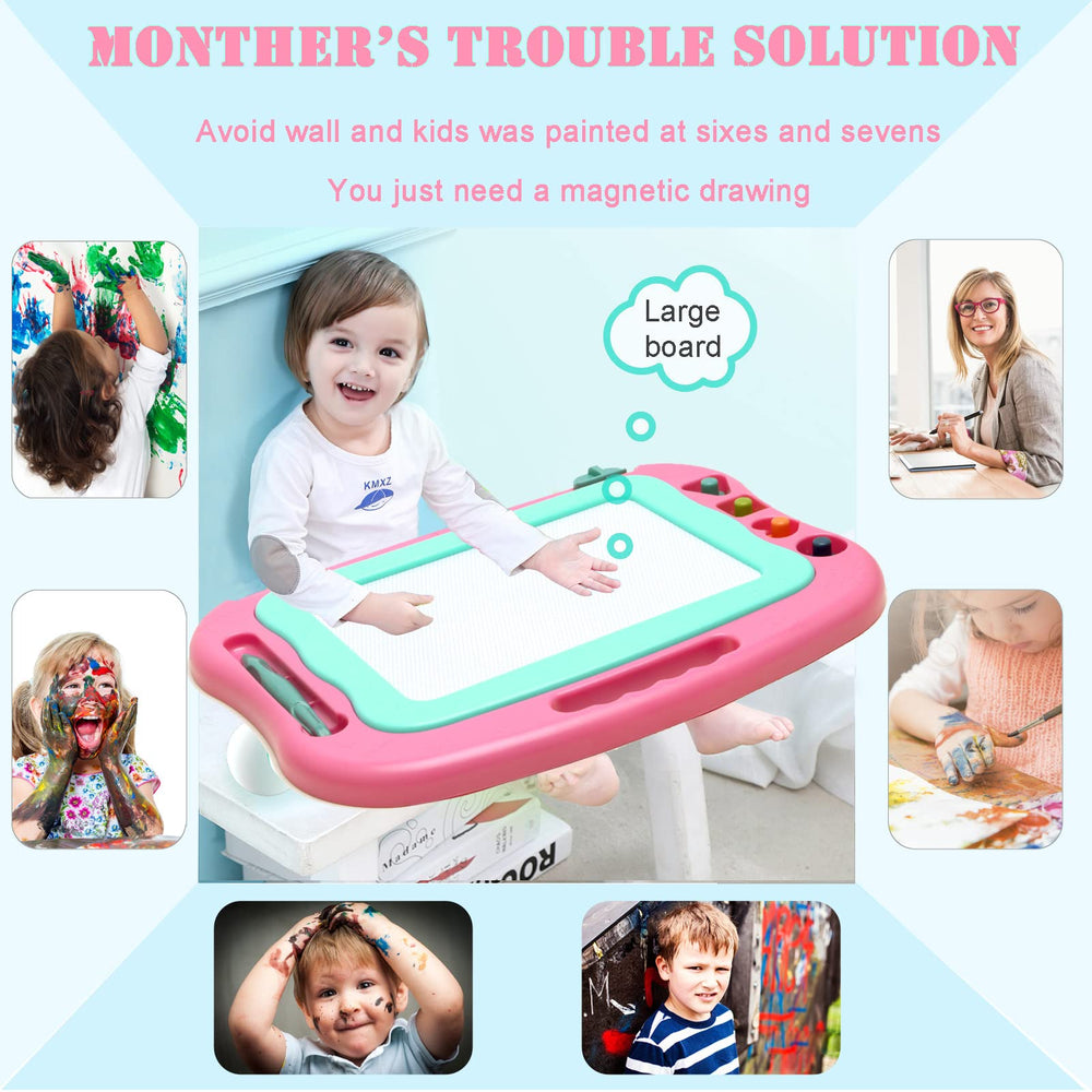 Vusum Magna Doodle Board color zones brighten visuals to boost recognition during play