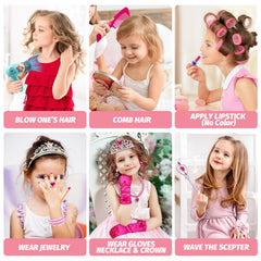 VViN simulated electric hair dryer encourages brushing and pretend drying sessions.