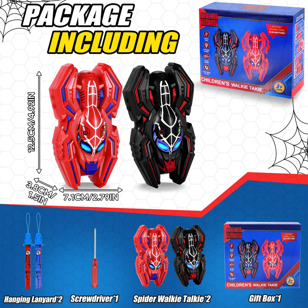 Vvinca cool spider walkie buttons lit eyes for easy use