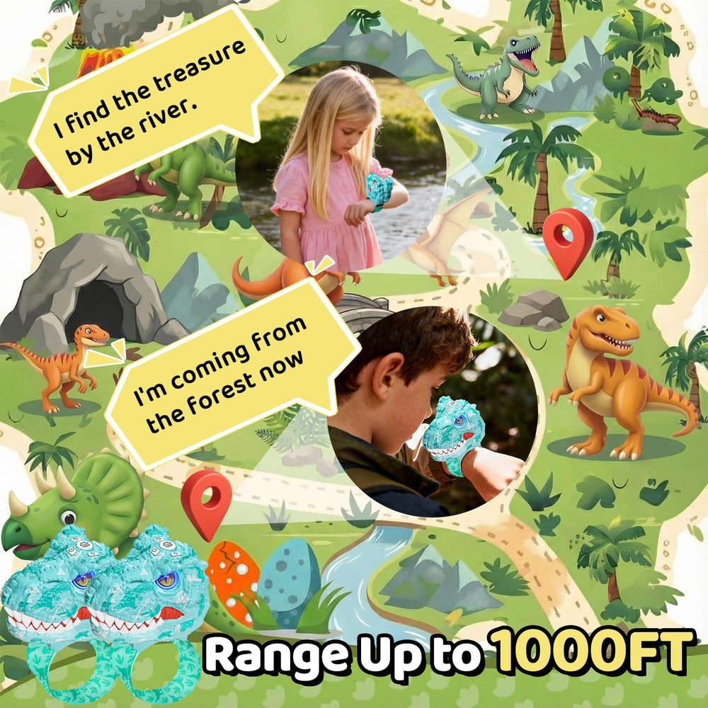 Vvinca dinosaur toy walkie-talkies gift-ready packaging for birthdays