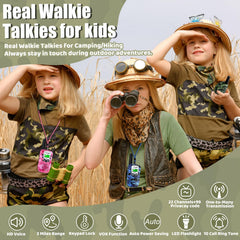 Vvinca kids walkie talkies back view showing compact design