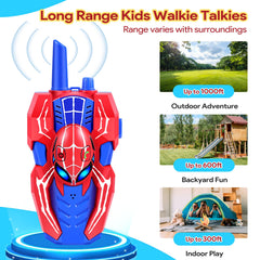 Camping scene with Vvinca Spider Walkie Talkies for family adventures