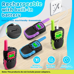 Vvinca walkie talkies crystal-clear sound ideal for cooperative play