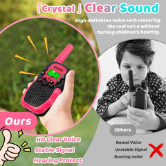 Vvinca kids walkie talkies durable kid safe design for active play
