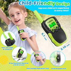 Vvinca walkie talkies vibrant colors perfect gift for kids