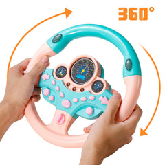 VVistch pink steering wheel toy as a thoughtful gift for curious little drivers
