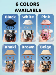 VVQUI 17cm doll camera inspires pretend photography sessions.