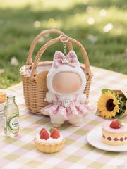 VVQUI 17cm dress set plaid colors details show soft fabric and comfort