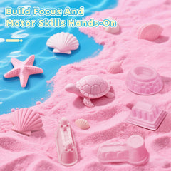 VVSBPL Castle and ocean molds in action support imaginative scenes.