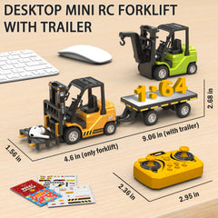 VWAHNANA forklift attachment options with fork, hook, and trailer