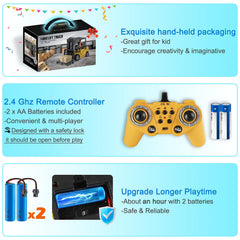 VWAHNANA RC forklift horn and lights add realistic cues during playtime.