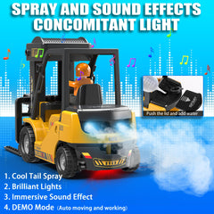 VWAHNANA RC forklift remote 11-channel control enables precise movement and operation.