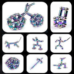 Vywmna fidget pen sculptures demonstrate magnetic shapes for desk entertainment and focus.