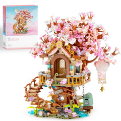 Vziimo Cherry Blossom Treehouse assembly detail for creative display.