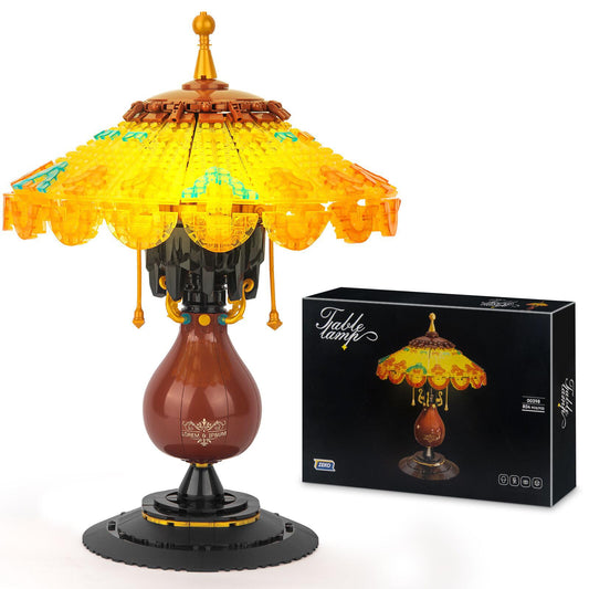 Vziimo Ideas table lamp block-set offers creative home decor with a hands-on build.