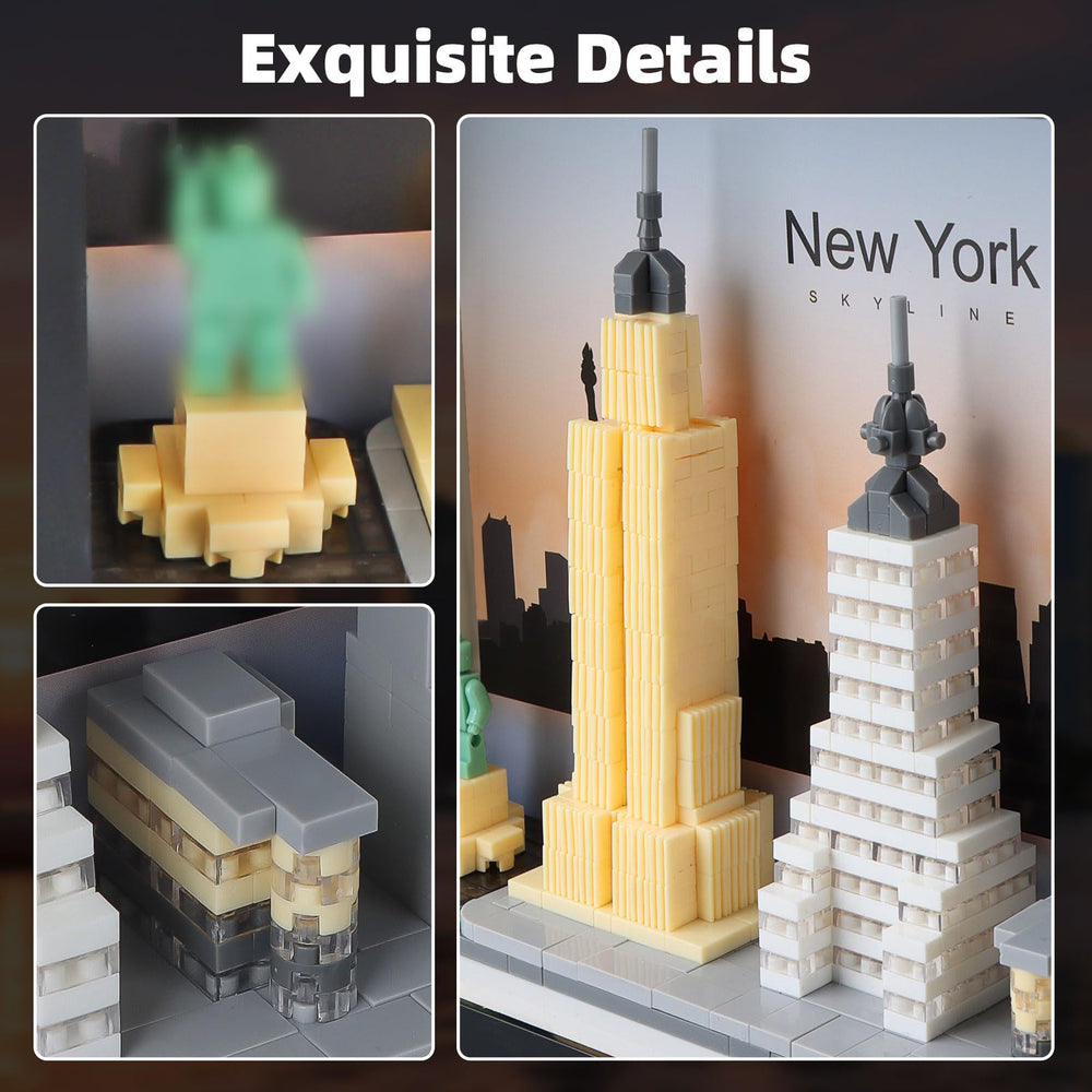 Vziimo Statue of Liberty micro-block detail boosts collectible display appeal