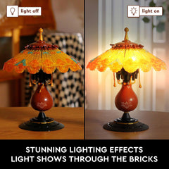 Vziimo transparent lampshade detail enhances ambient lighting.