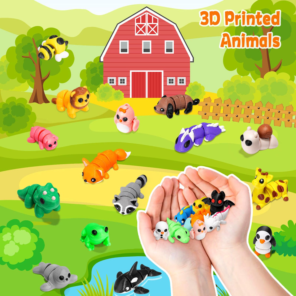 VZZNN endangered species mini figures aid Montessori recognition activities.