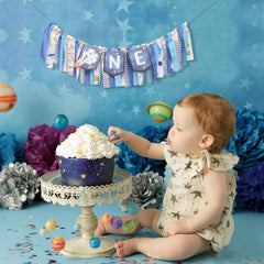 WAUAO planets and stars banner brightens your high chair backdrop