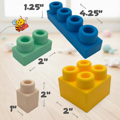 WaBee Baby baseboard supports sturdy creations during play