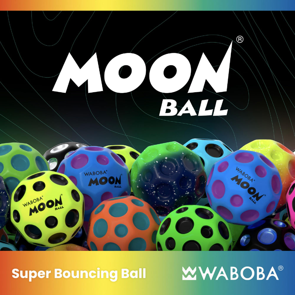 Waboba Gradient Moon Ball 2 Pack side view in undersea colors for trick shots