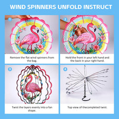 WACLSTDAY 12-inch spinner catches sunlight for shimmering reflections indoors or outdoors.