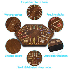 Wahartoly six dice with practical storage bags for organized travel