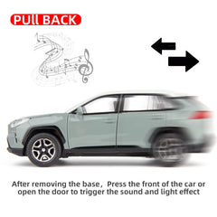 WAKAKAC RAV4 light and sound feature enhances playtime.