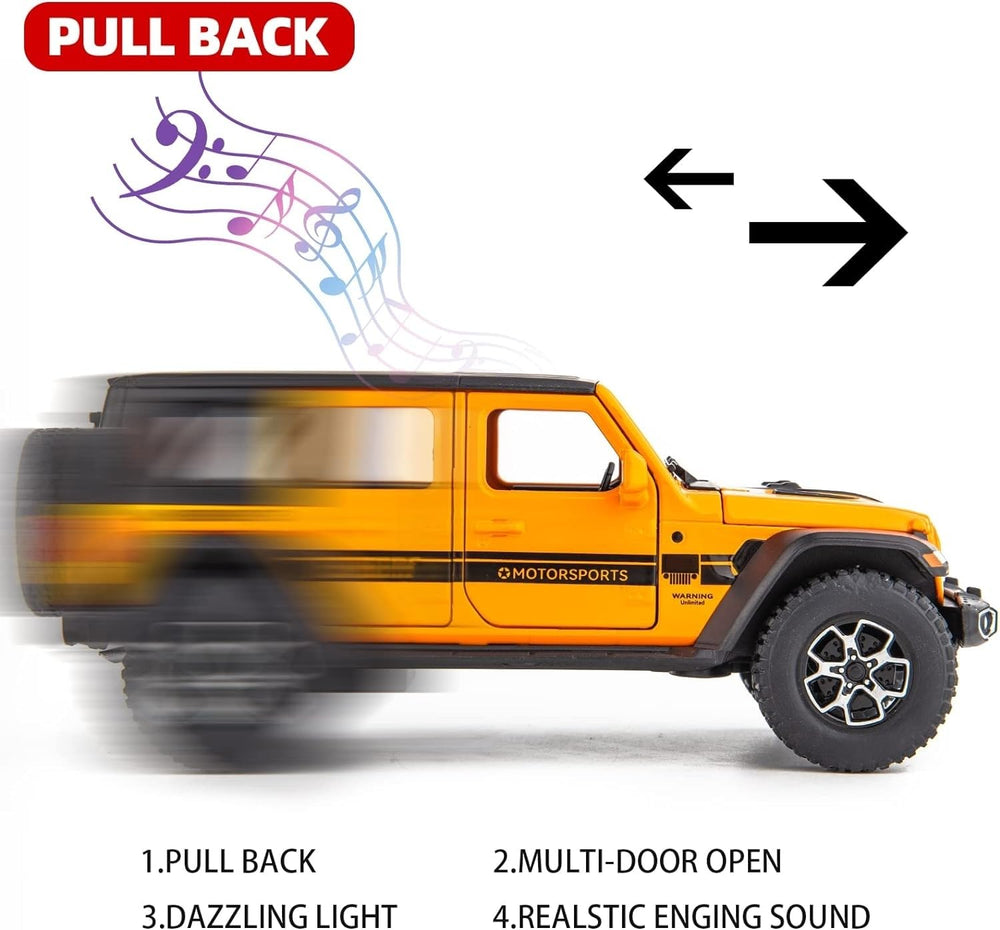 WAKAKAC Wrangler 1/32 diecast open doors for interactive play