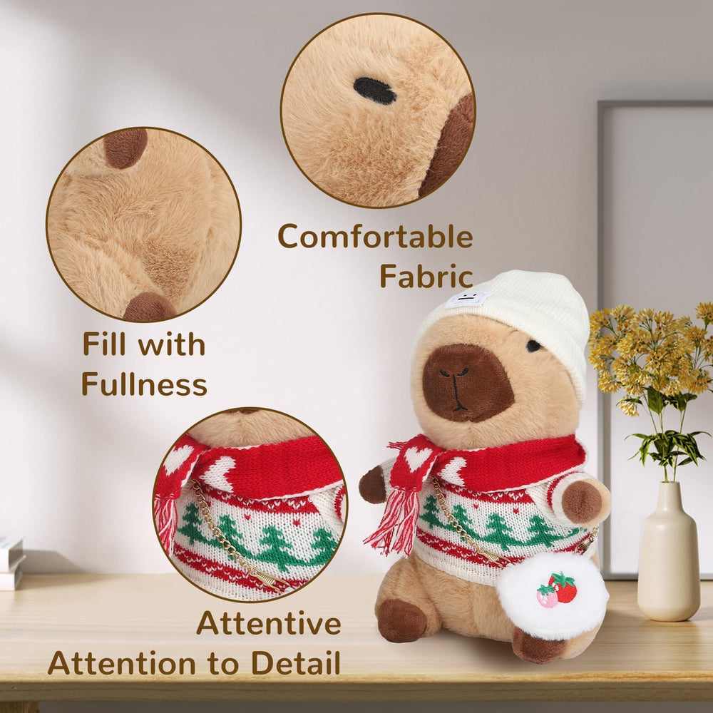 WAKSUN Capybara plush unpacked after vacuum pack ready to fluff