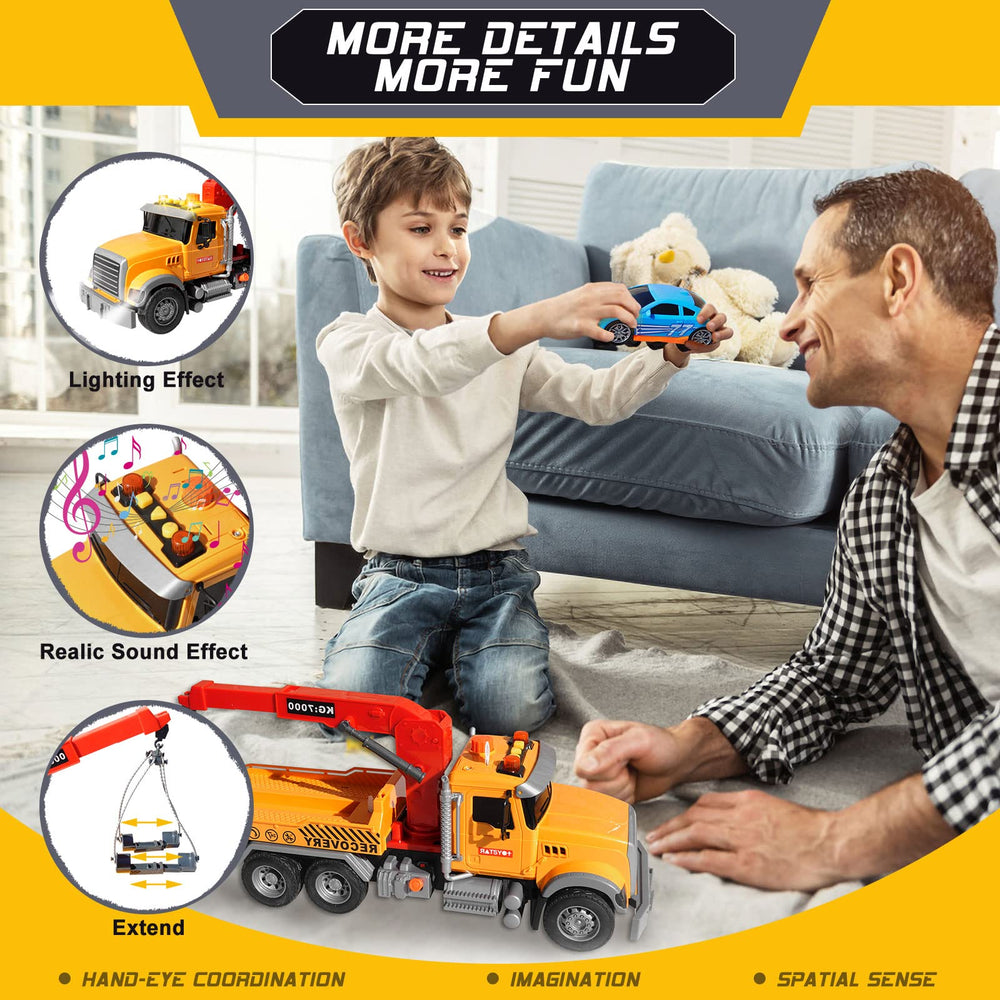 wakeInsa metal pickup truck toy 5-inch compact vehicle for versatile role-play