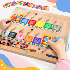 wakeInsa preschool activity board engages little learners with bright visuals