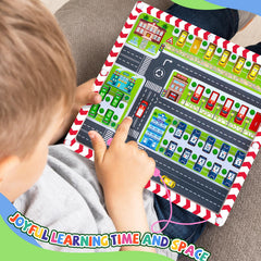 wakeInsa toddler busy board supports fine motor moves during playtime.